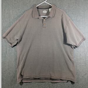 Bungalow Brand Men's Brown 100% Cotton Polo Shirt Size XXL